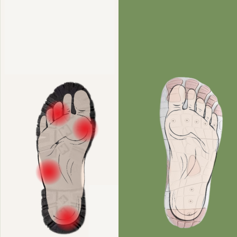 Sunne og sklisikre barfot sko unisex