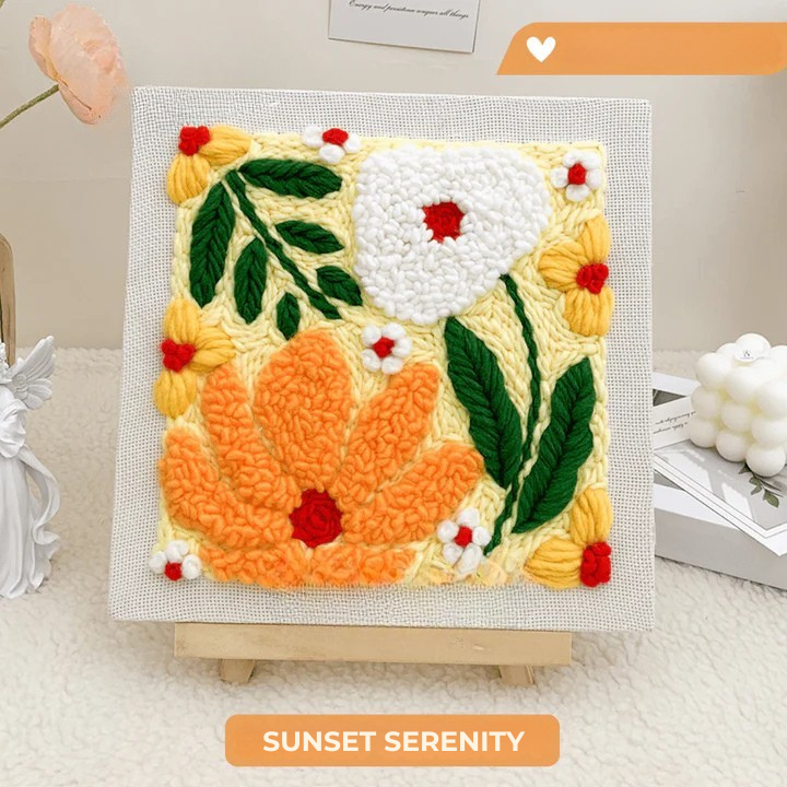 Punch needle hímzőkészlet