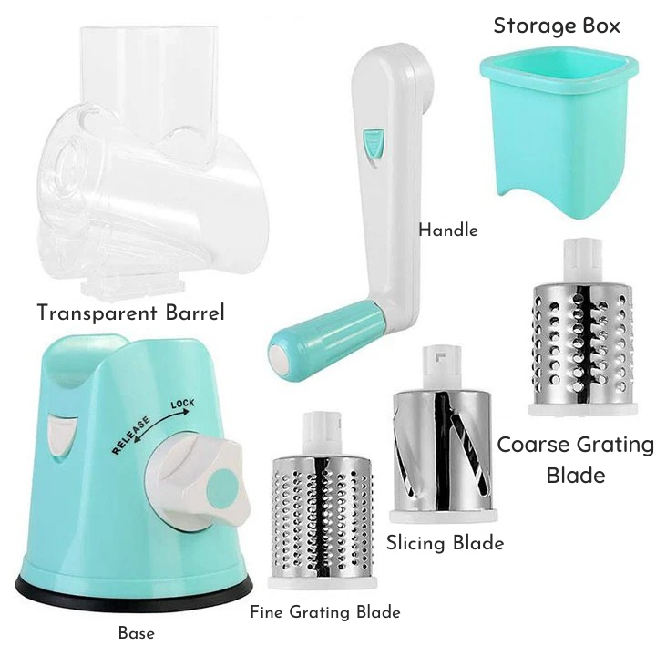 Leikkaa, raasta ja viipaloi helposti vaivatta