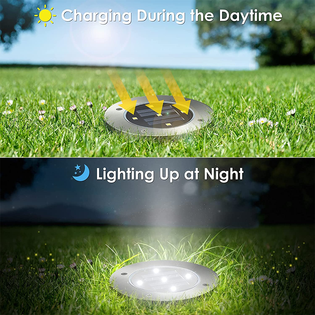 Lampe solaire décorative pour allées extérieures (x4)