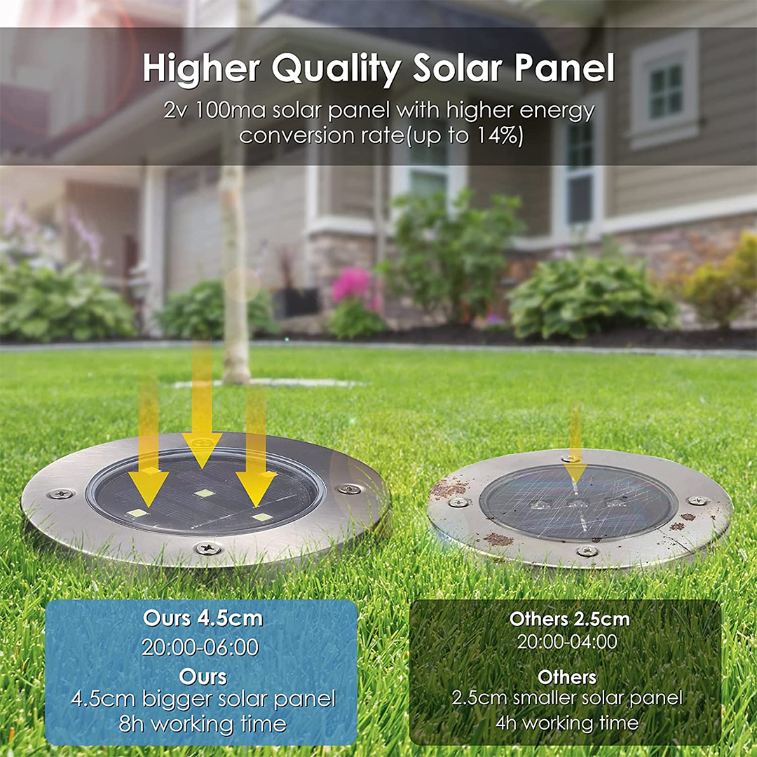 Lampe solaire décorative pour allées extérieures (x4)