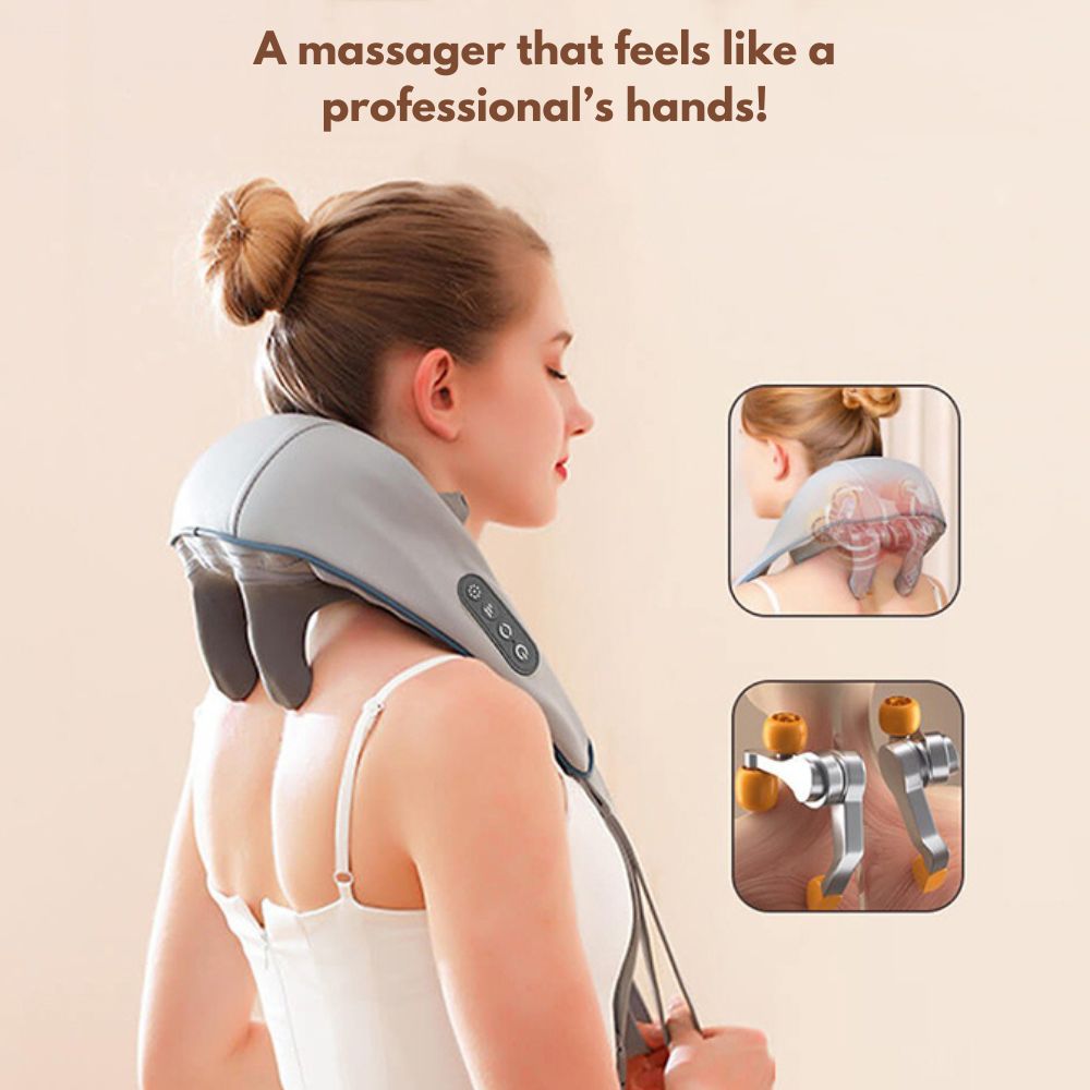 Massageur ergonomique 6D pour détente musculaire totale