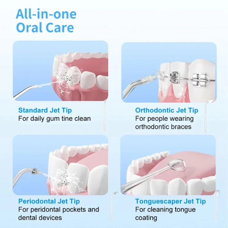 Hydropulse recargable para cuidados dentales 