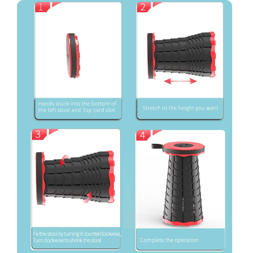 Taburete plegable – Asiento instantáneo en cualquier lugar 