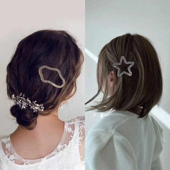 Fermagli per capelli eleganti e brillanti (x4) 