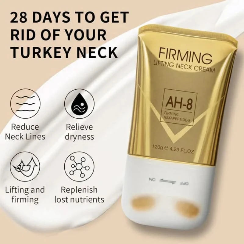 Straffende Creme für den Hals mit integriertem Massager 