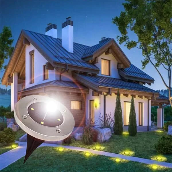Lampe solaire décorative pour allées extérieures (x4)